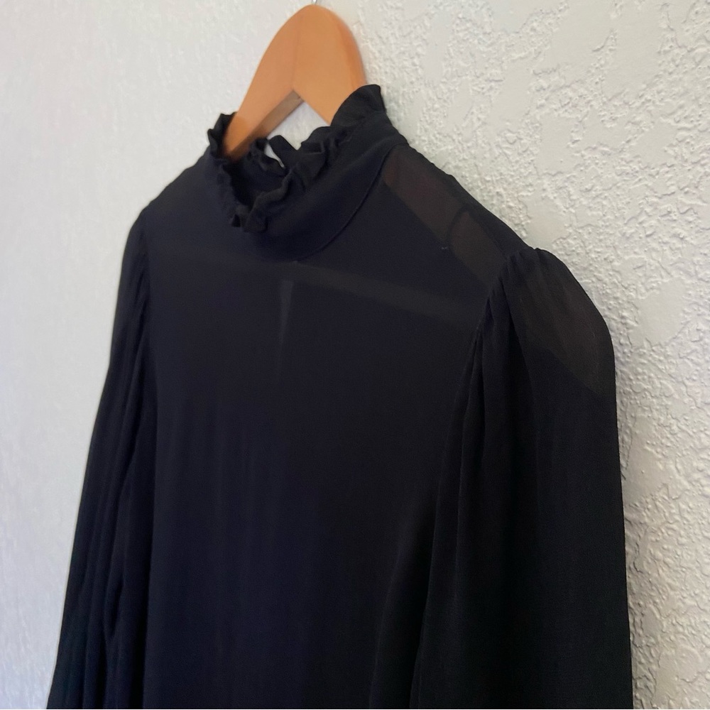 J. Crew Ruffleneck Top In Chiffon - Picture 5 of 10